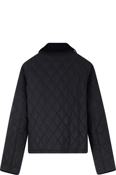 Burberry Nylon Jacket With Stitching