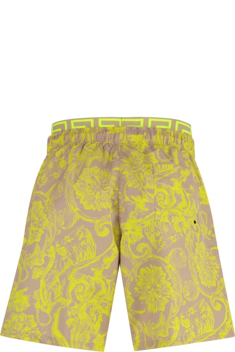 メンズ 水着 Versace Printed Swim Shorts