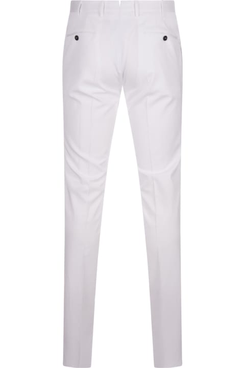 Fashion for Men PT Torino White Silkochino Trousers