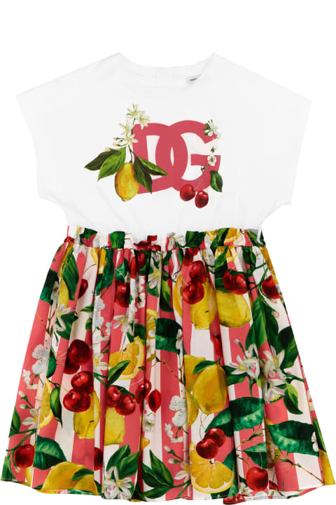 Dolce & Gabbana Sale for Kids Dolce & Gabbana Fruit Print Dress