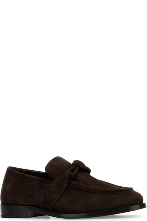 Bottega Veneta Loafers & Boat Shoes for Men Bottega Veneta Brown Suede Astaire Loafers