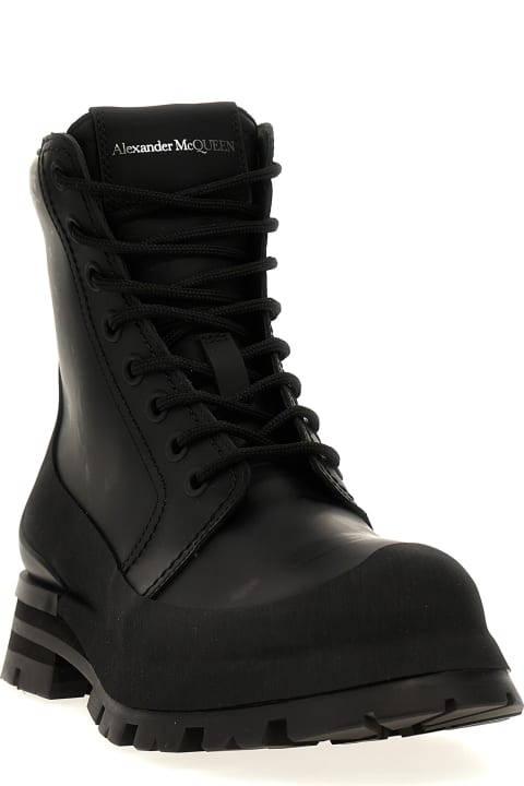 Boots for Men Alexander McQueen Wander Leather Lace-up Boots