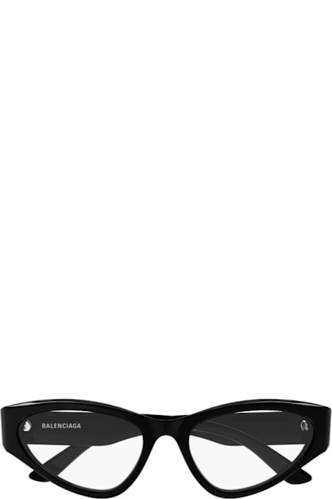 Eyewear for Women Balenciaga Eyewear Balenciaga Bb0391o Linea Everyday 001 Black Glasses