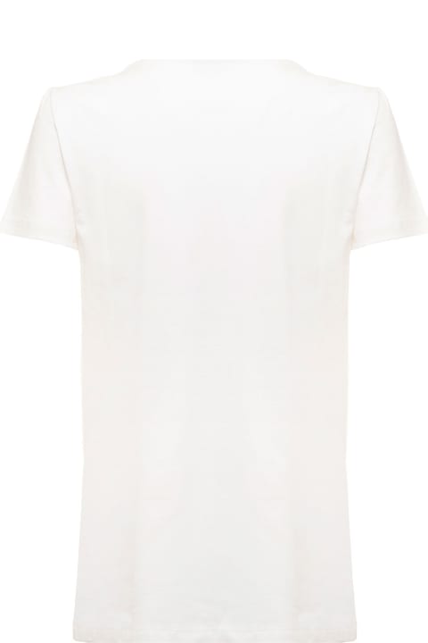 White Printed Jersey Darling T-shirt Woman Max Mara