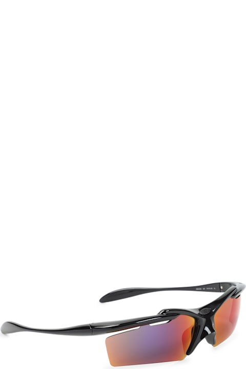 Balenciaga Eyewear for Men Balenciaga Black Acetate Turbo Rectangle Sunglasses