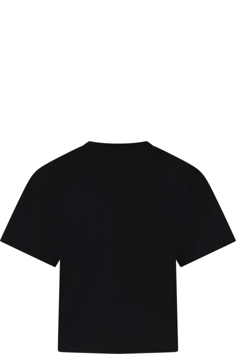 Fashion for Kids Marc Jacobs Black T-shirt For Kids With Logo