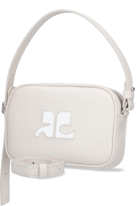 Courrèges Shoulder Bags for Women Courrèges 'slim Leather Camera' Shoulder Bag