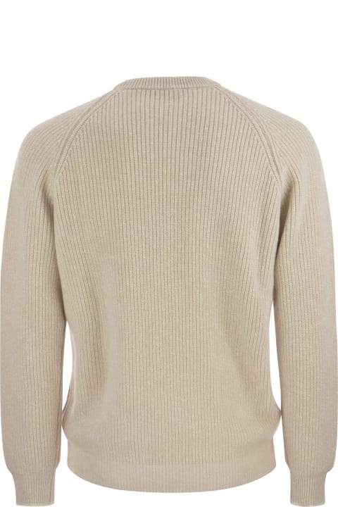 Crew-neck Sweater In Wool And Cashmere