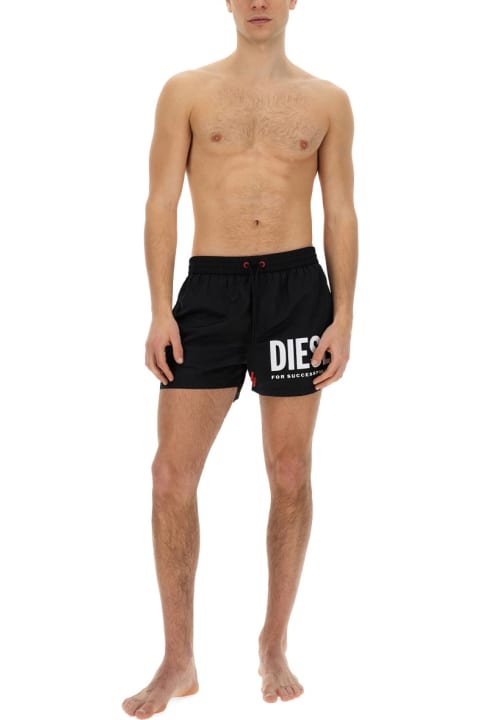 Diesel Swimwear for Men Diesel Boxer Costume With Logo