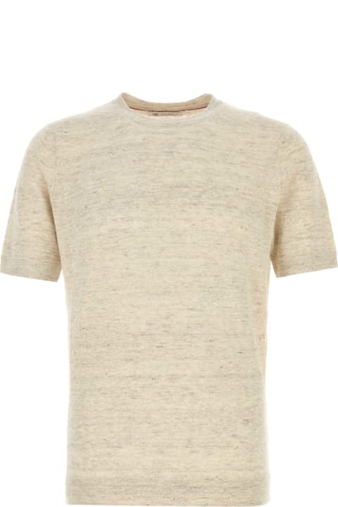 Homeware Brunello Cucinelli Melange Sand Linen Blend Sweater