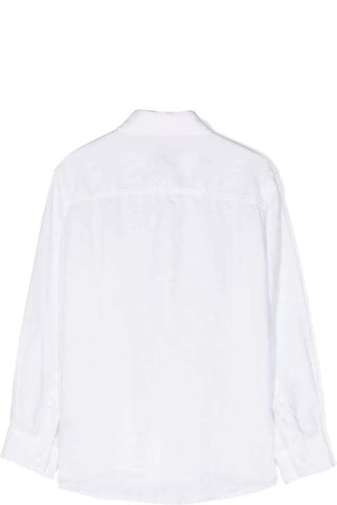 ボーイズ Il Gufoのシャツ Il Gufo White Linen Shirt With Pocket