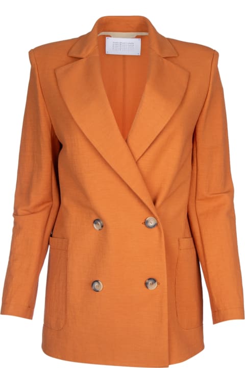 Harris Wharf London Coats & Jackets for Women Harris Wharf London Women Oversized D.b. Blazer With S.p. Rayon