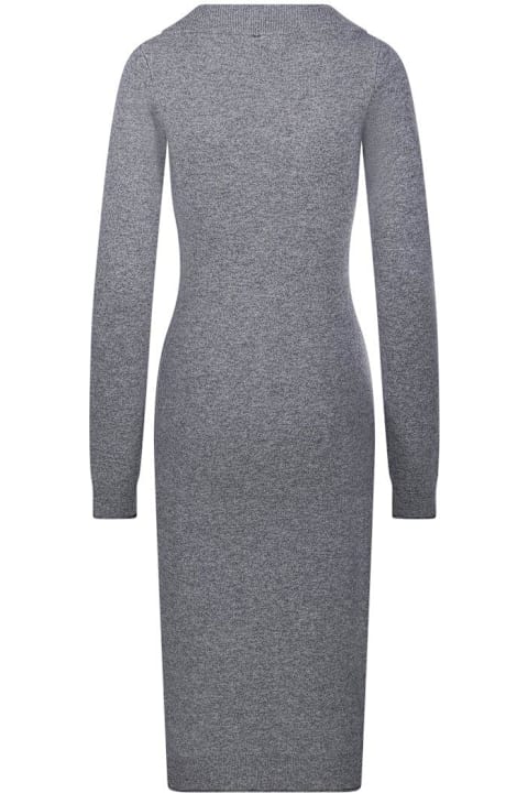 SportMax for Women SportMax Angizia V-neck Long-sleeved Dress