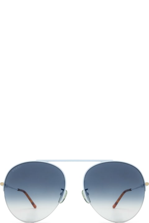 Gucci Eyewear Eyewear for Women Gucci Eyewear Gg1413s Blue Sunglasses