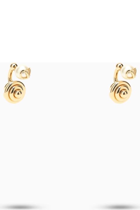 Fashion for Women Valentino Garavani Gold\/coloured Pearl Drop Earrings