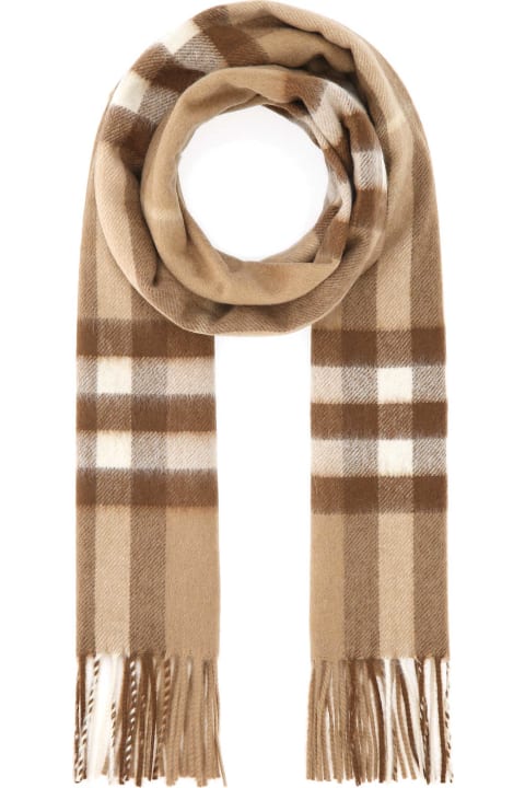 Burberry Accessories for Men Burberry Embroidered Cashmere Scarf