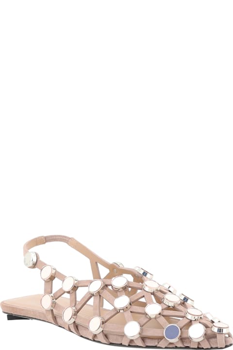 The Attico Flat Shoes for Women The Attico Grid Ballerinas