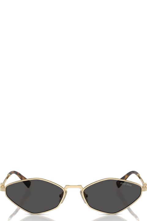 Miu Miu Eyewear for Men Miu Miu Mu 56zs Pale Gold Sunglasses