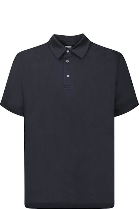 Paul Smith for Kids Paul Smith Blue Interlock Piquet Polo Shirt