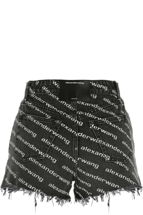 Alexander Wang Pants & Shorts for Women Alexander Wang Printed Denim Shorts
