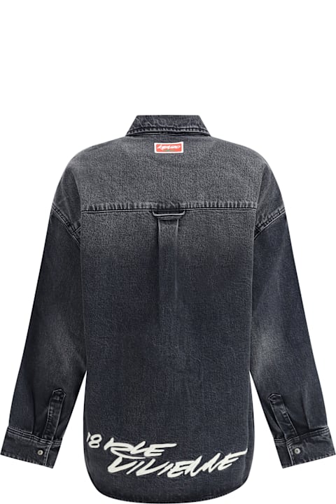 Homeware Kenzo Kenzo X Futura Workwear Embroidered Japanese Denim Shirt