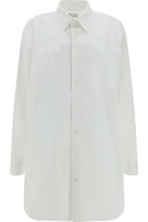 Topwear for Women Maison Margiela Button-up Mini Shirt Dress