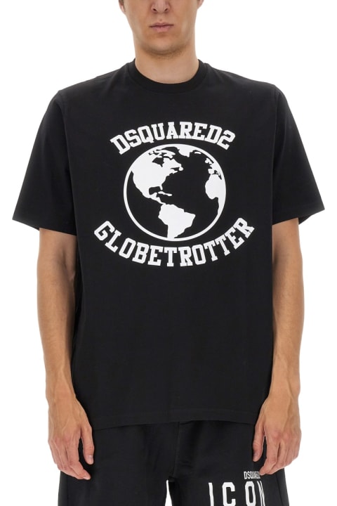 Dsquared2 Sale for Men Dsquared2 "globetrotter" T-shirt