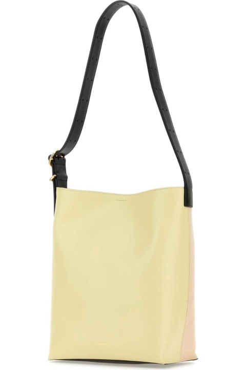 Jil Sander for Women Jil Sander Multicolor Leather Cannolo Shoulder Bag