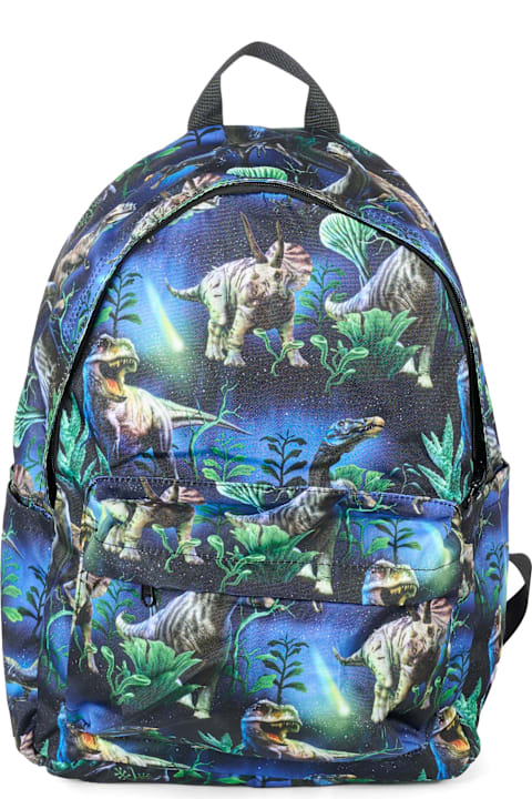 Homeware Molo Blue Backpack For Kids With Dinosaur