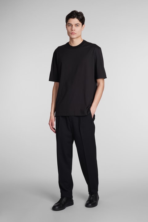 Zegna Topwear for Men Zegna T-shirt In Black Cotton
