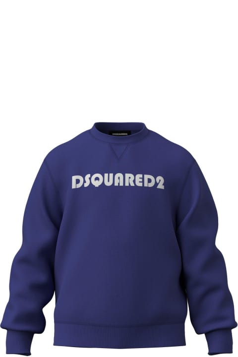 Dsquared2 Sweaters & Sweatshirts for Boys Dsquared2 Logo Printed Crewneck Sweatshirt