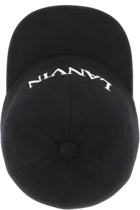 Lanvin Hair Accessories for Women Lanvin Wool Cashmere Baseball Cap