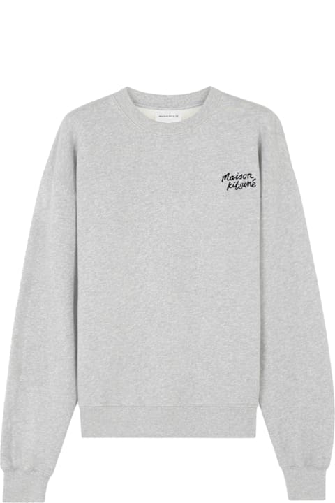 Maison Kitsuné for Kids Maison Kitsuné Cotton Sweatshirt With Lettering Logo