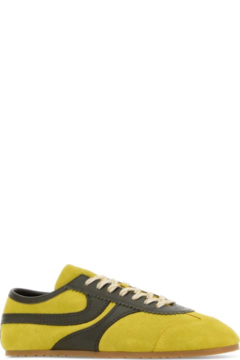 Homeware Dries Van Noten Two-tone Suede Sneakers