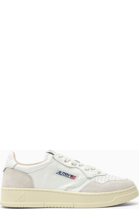 Autry for Women Autry Medalist Trainer In White Leather And Suede
