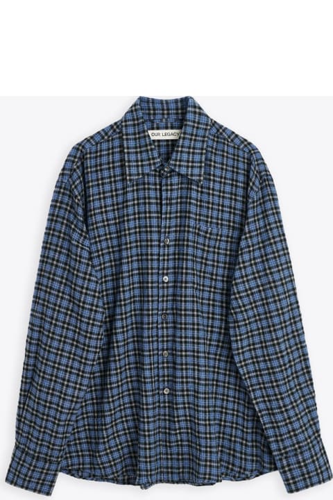 Above Shirt Blue checked flannel shirt - Above shirt