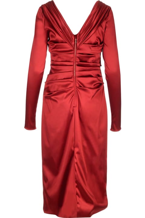 ウィメンズ新着アイテム Dolce & Gabbana Satin Midi Dress