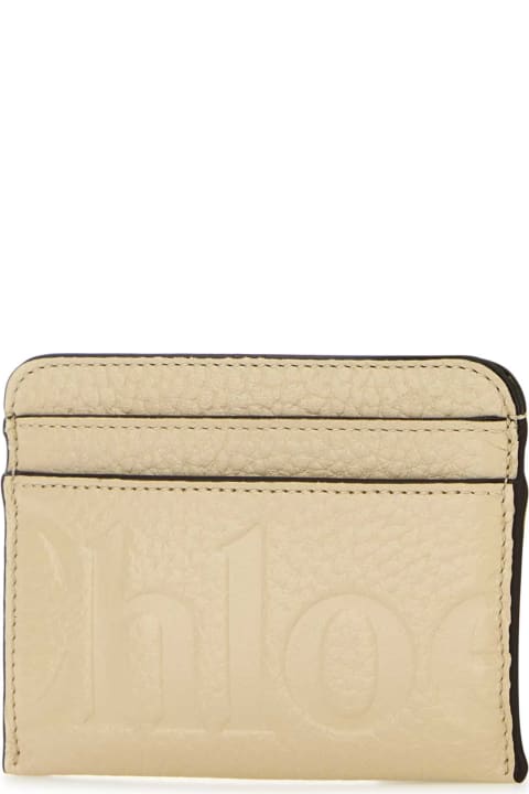 Chloé Wallets for Women Chloé Cream Leather Card Holder