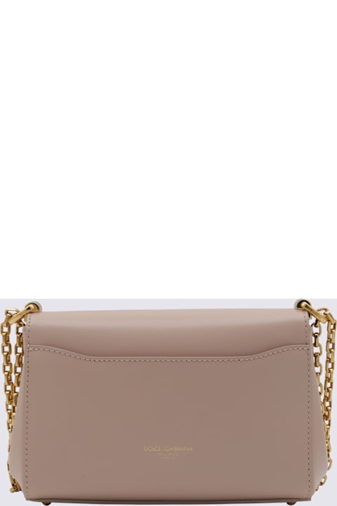 Dolce & Gabbana for Women Dolce & Gabbana Nude Leather Marlene Crossbody Bag