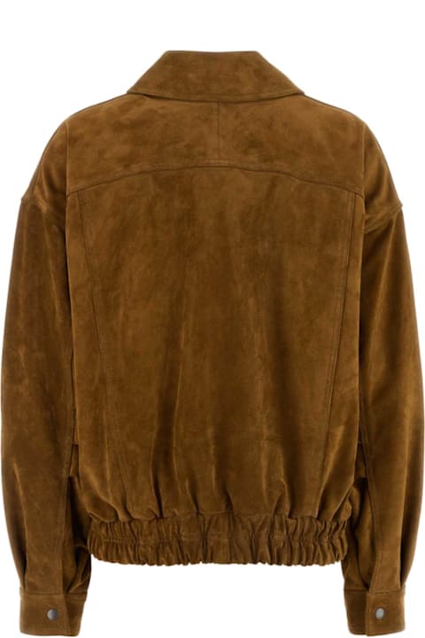 Saint Laurent Camel Suede Jacket
