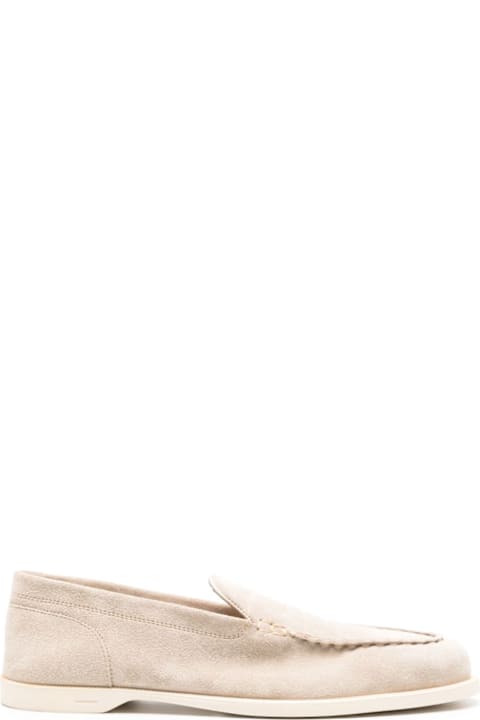 John Lobb for Kids John Lobb Pace Suede Leather Loafers