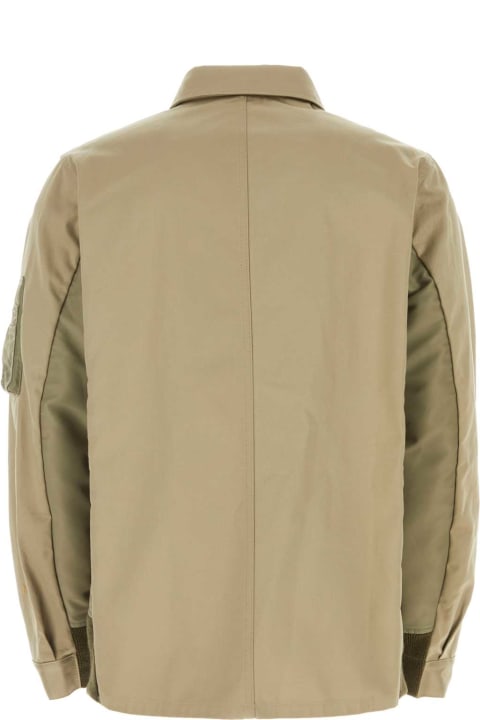 Sacai Coats & Jackets for Men Sacai Khaki Cotton Jacket