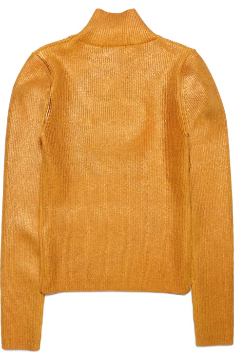 Sweaters & Sweatshirts for Girls Diesel Kmarcella Knitwear Metallic Effect Ribbed Knit