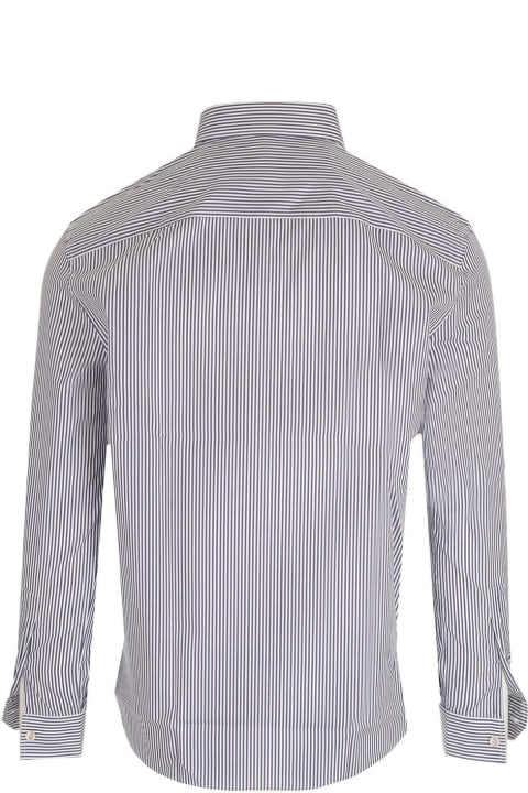 Saint Laurent Clothing for Men Saint Laurent Monogram Striped Shirt