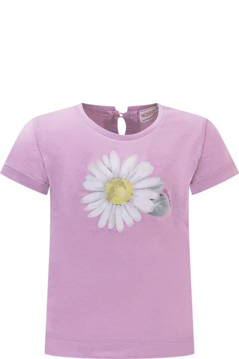 ベビーガールズ MonnalisaのTシャツ＆ポロシャツ Monnalisa Flower T-shirt