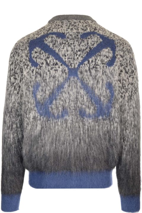 Sweaters for Men Off-White Degrad? Sweater With Arrow Motif