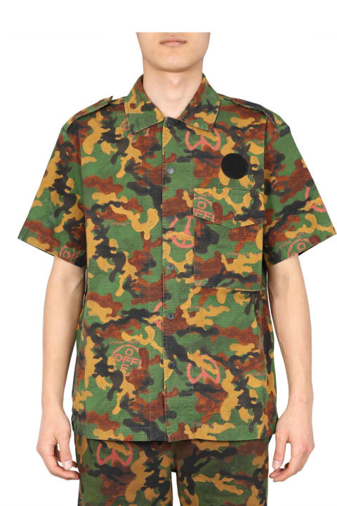 Off-White Shirts for Men Off-White Camouflage Shirt