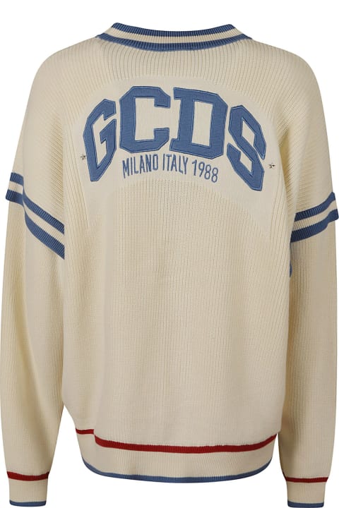 GCDS Sweaters for Men GCDS Logo Knit Cardigan