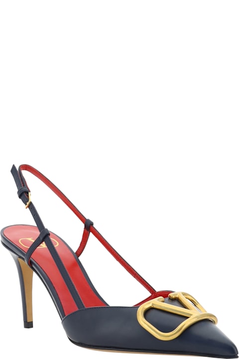 Valentino Garavani High-Heeled Shoes for Women Valentino Garavani Vlogo Pumps Slingback