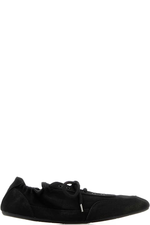 Prada Black Canvas Collapse Sneakers